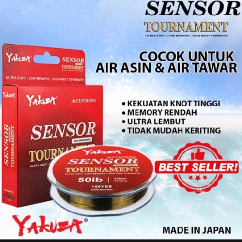 SENAR / LINE MONO YAKUZA SENSOR TOURNAMENT (Color OLIVE)