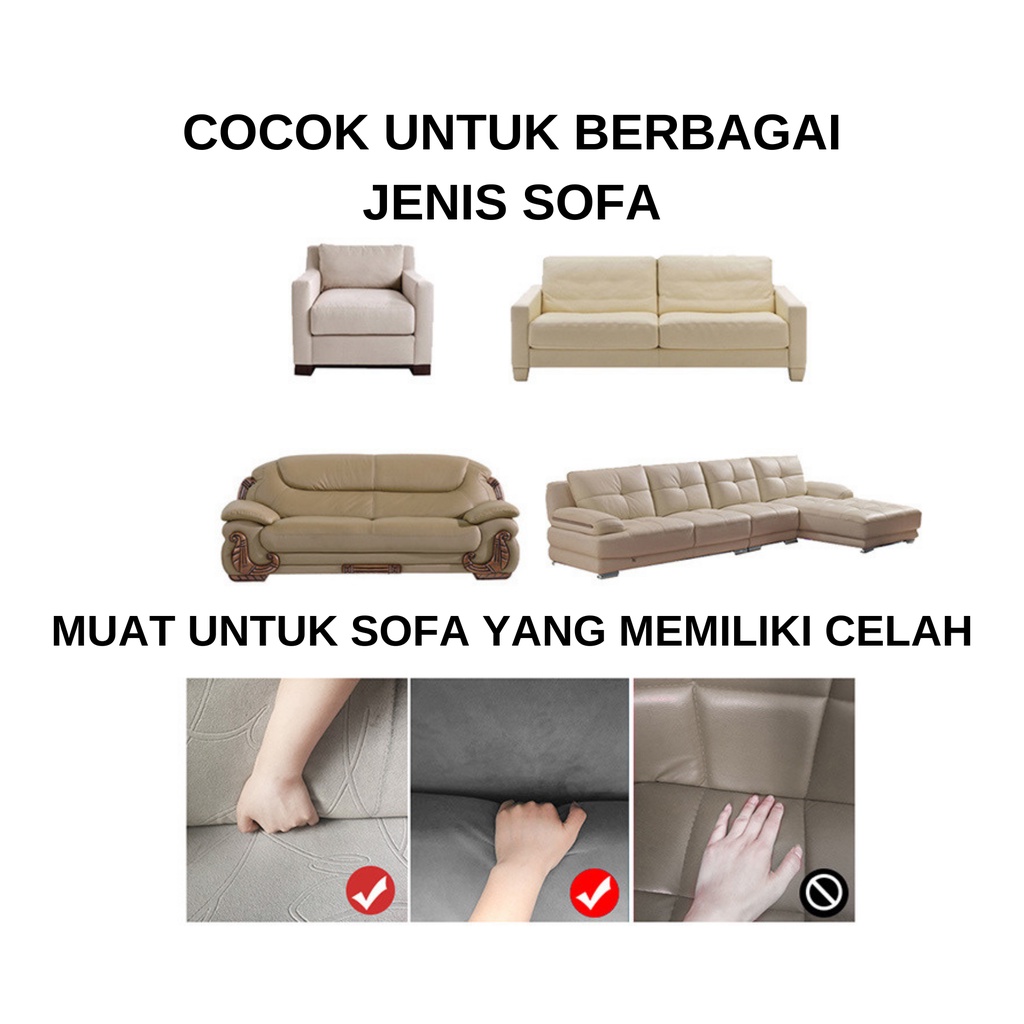 CS121A Sarung Sofa Cover Sofa 1 2 3 4 Seater Dudukan Variasi Motif