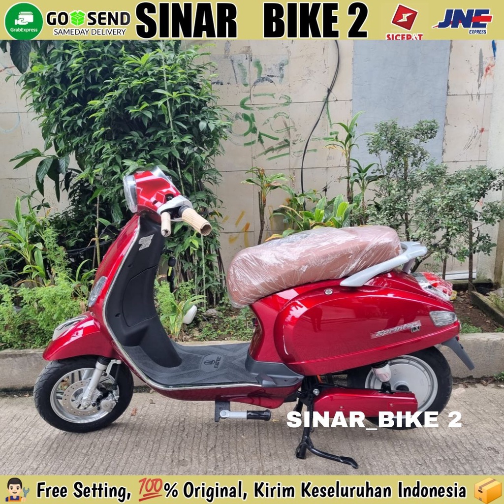 Sepeda Motor Listrik Electric EXOTIC SPRINTER  LX Vespa 1200 Watt