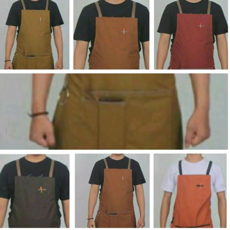 BOOMING CELEMEK MASAK / APPRON BARISTA / APRON MASAK / CLEMEK BARISTA / CELEMEK BARISTA KAIN KULIT /