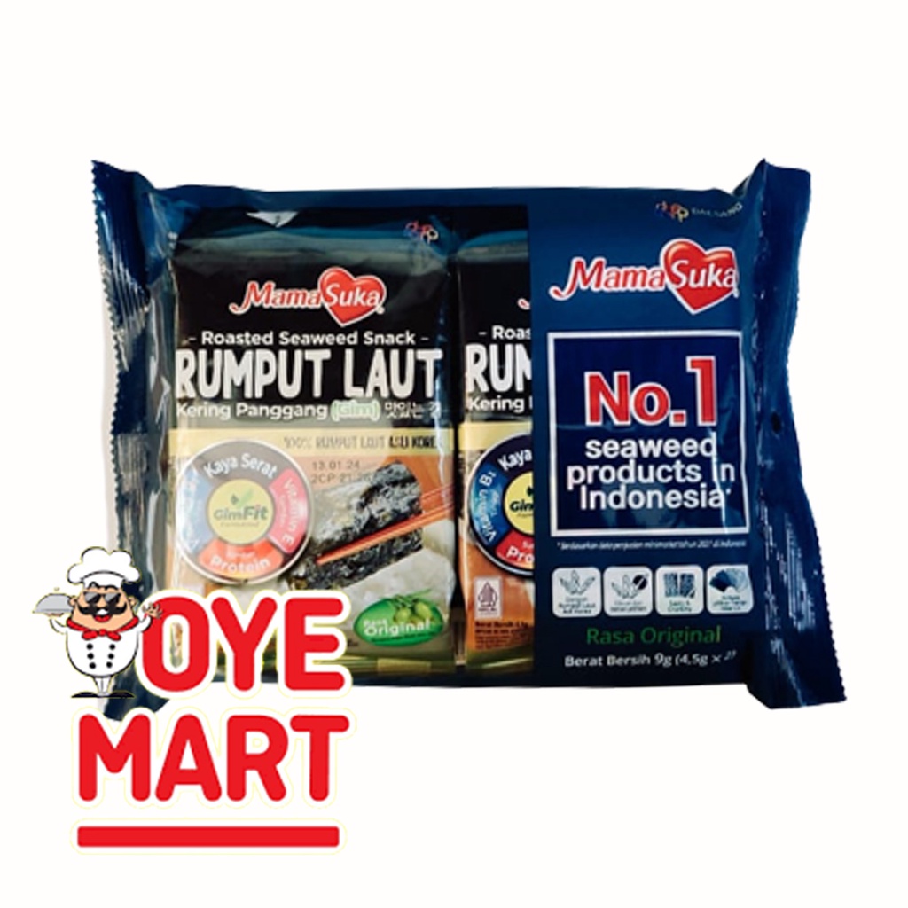 MAMASUKA RUMPUT LAUT ORIGINAL 4,5G X 2 / NORI ORIGINAL