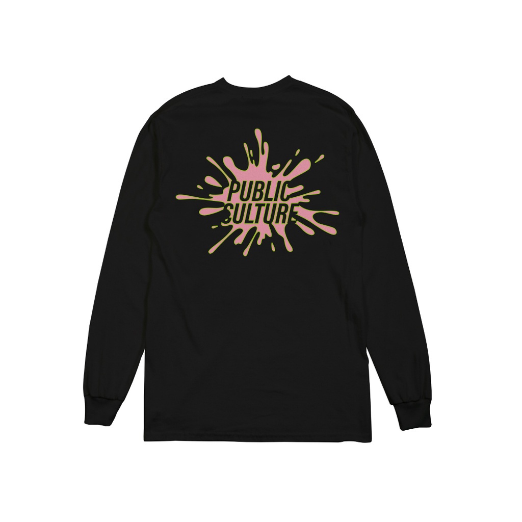 PUBLIC CULTURE - Splash Black Long Sleeve