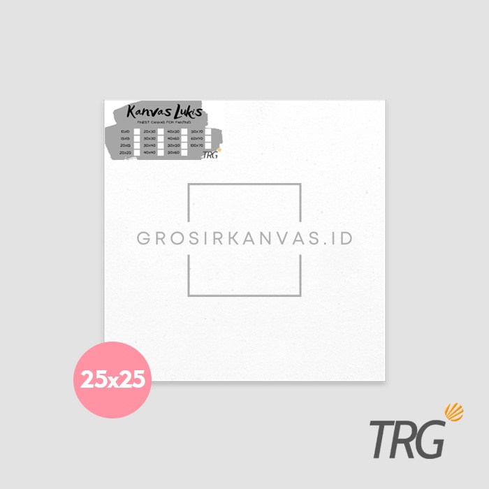 

Grosir Kanvas Lukis 25 x 25 cm TRG - Canvas Board 25x25 TRG