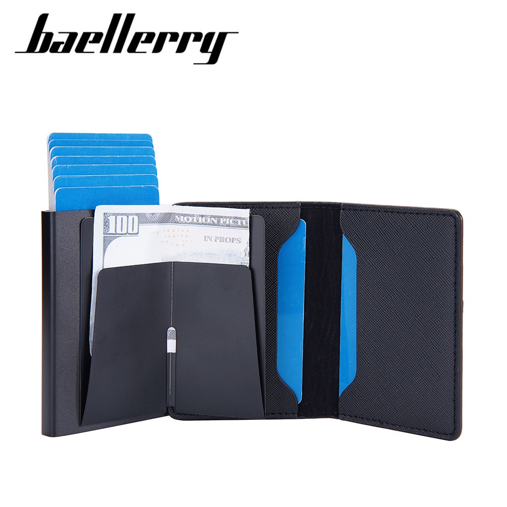 ORIGINAL IMPOR BAELLERRY K9220 DOMPET KARTU MINI LONTAR DENGAN RFID CARD WALLET