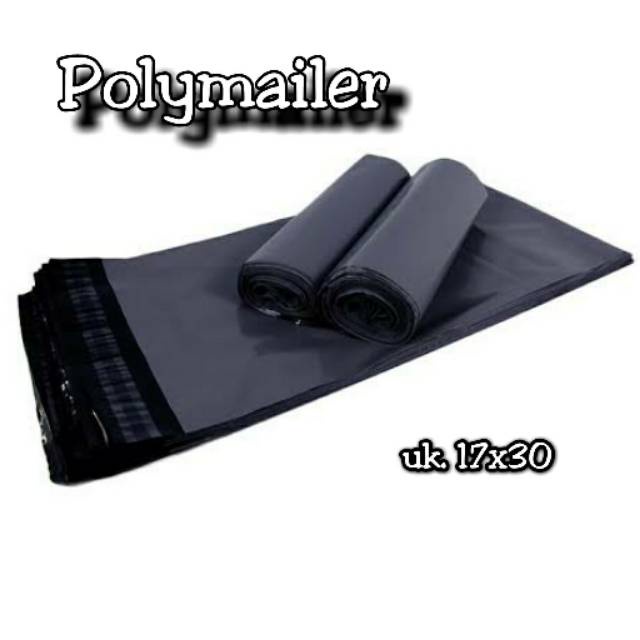 

Plastik Packing Polymailer Hitam Ukuran 17x30 Isi 100 Pcs