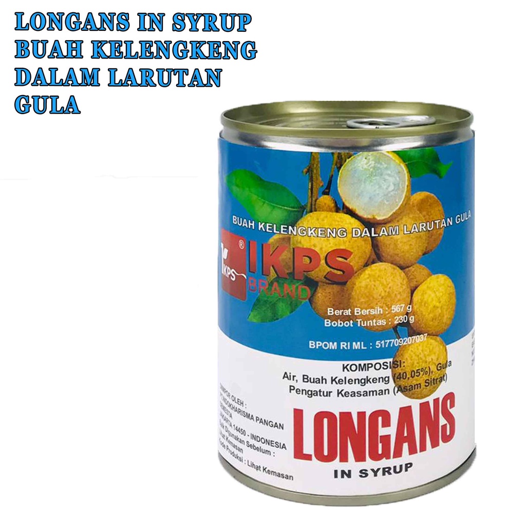 Buah Kelengkeng* Longans In Syrup* Buah Kaleng* 567g