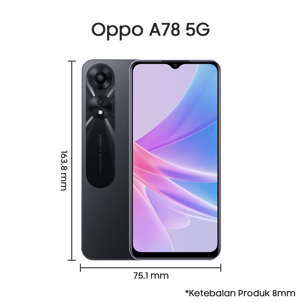 OPPO A78 5G 8/128 8/256 GB RAM 8 ROM 128 256 8GB 128GB 256GB HP Smartphone Android