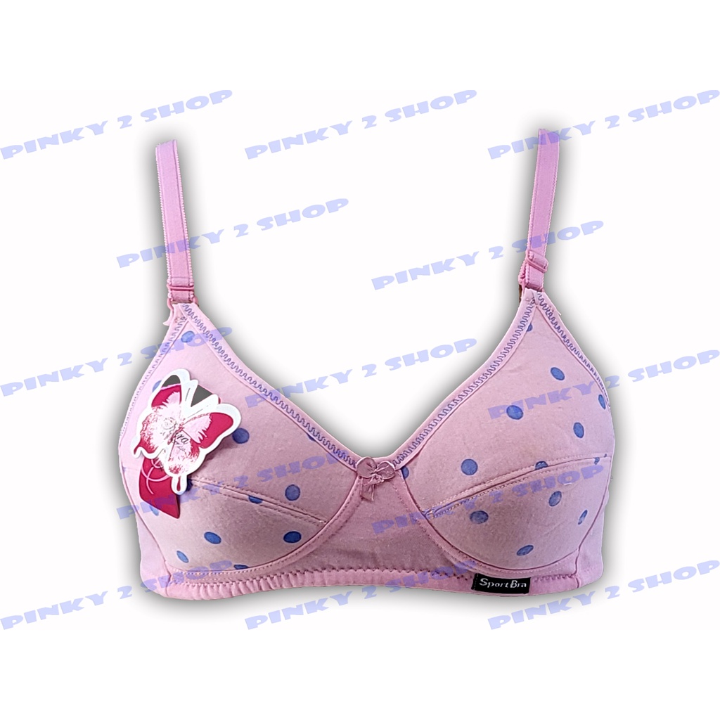 BRA PELAJAR SPORTBRA REMAJA POLKADOT SIZE 34 - 38