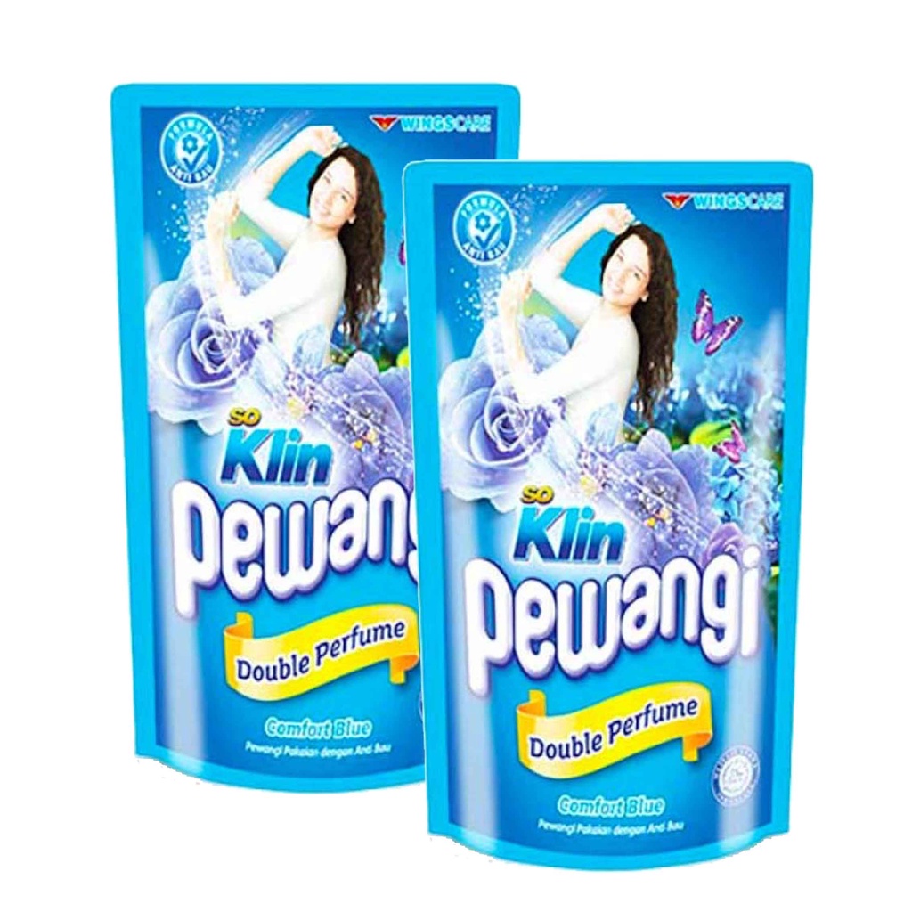 Soklin Pewangi / Pewangi Pakaian Double Perfume / Comfort Blue / 800ml