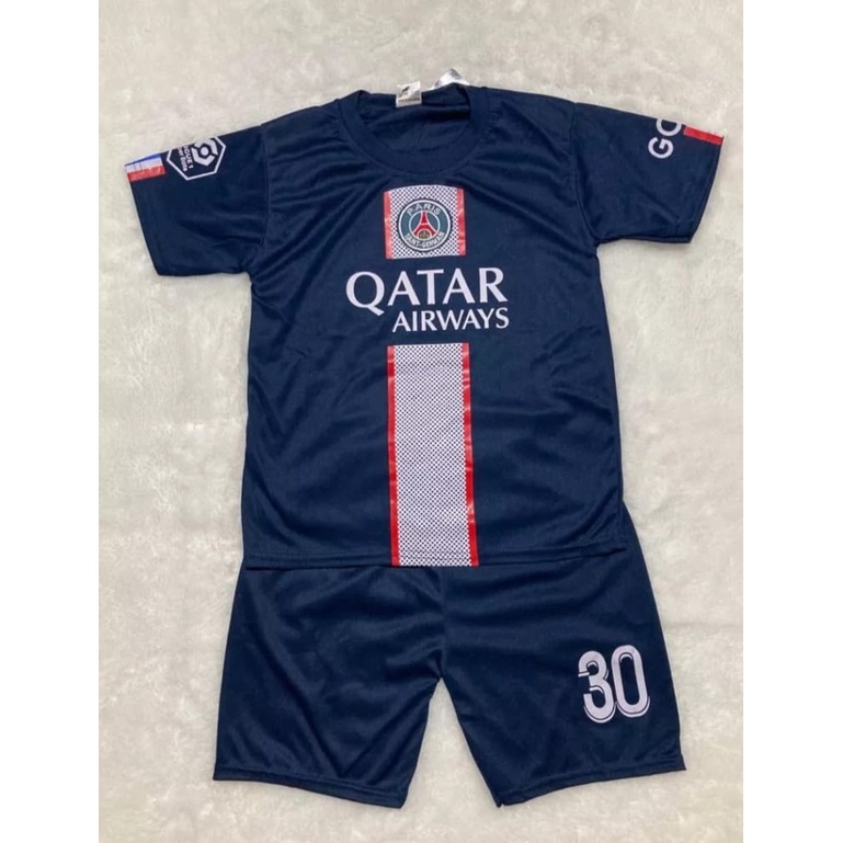 Setelan Baju Bola Anak Messi PSG 2023