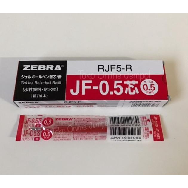 

ATK0322SR RJF5-R MERAH 0.5 mm isi pen sarasa refill zebra JF 0,5 red