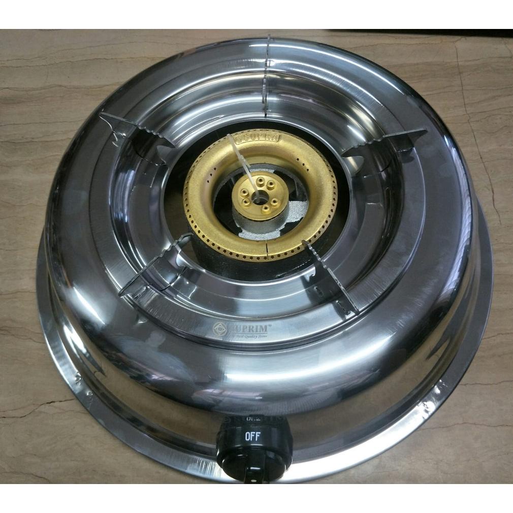 KOMPOR GAS 1 TUNGKU BULAT SUPRIM - KOMPOR GARANSI AWET 3 TAHUN - KOMPOR 1 TUNGGAK FULL STAINLESS STE