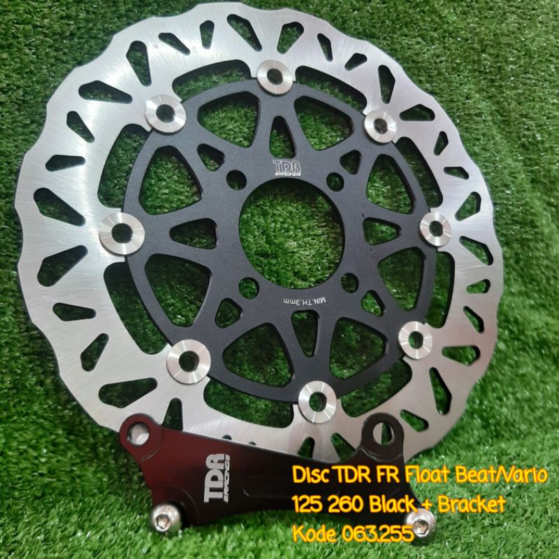 Piringan cakram disc Floating Beat Vario 125 + Bracket TDR Orii