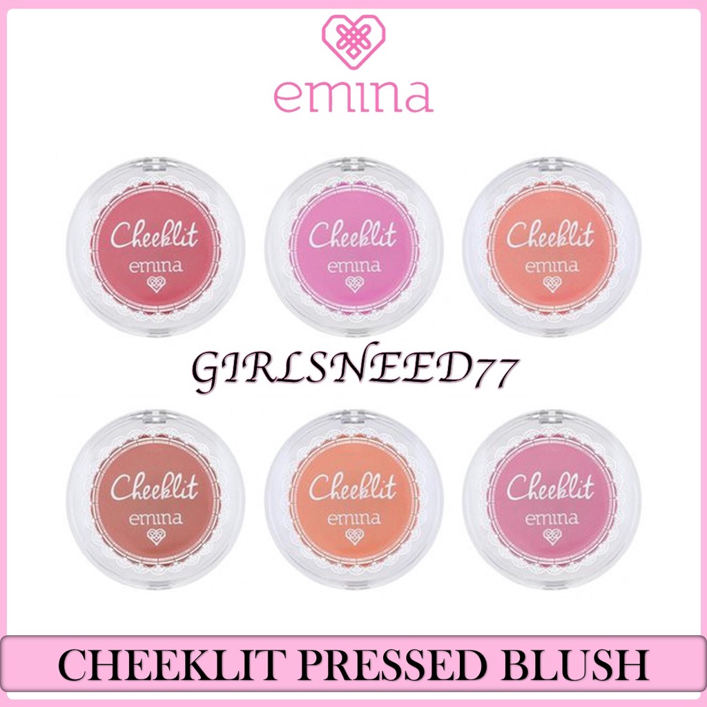 EMINA CHEEKLIT PRESSED BLUSH 3.5 GR ALL COLOR GIRLSNEED77