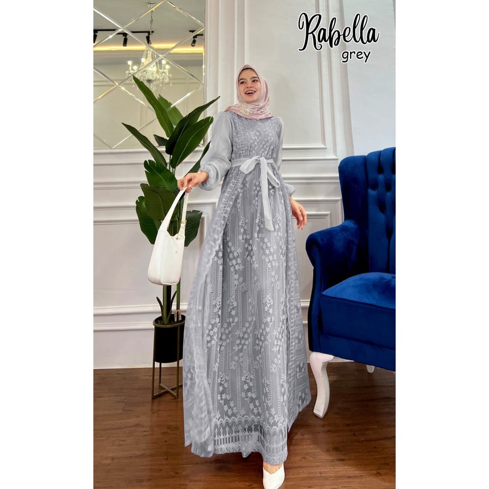 GAMIS PESTA KONDANGAN RABELLA DRESS ORGANZA CANTIK