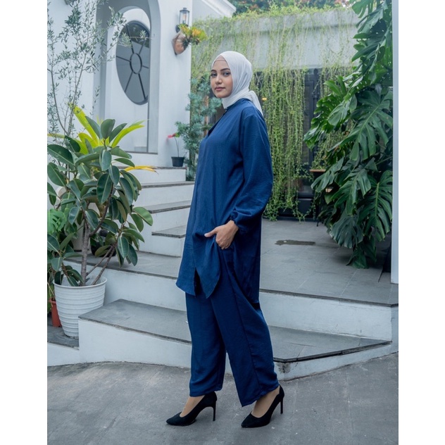 JOSHIN Fatin Set Poly Lengan Panjang - Setelan PP Wanita