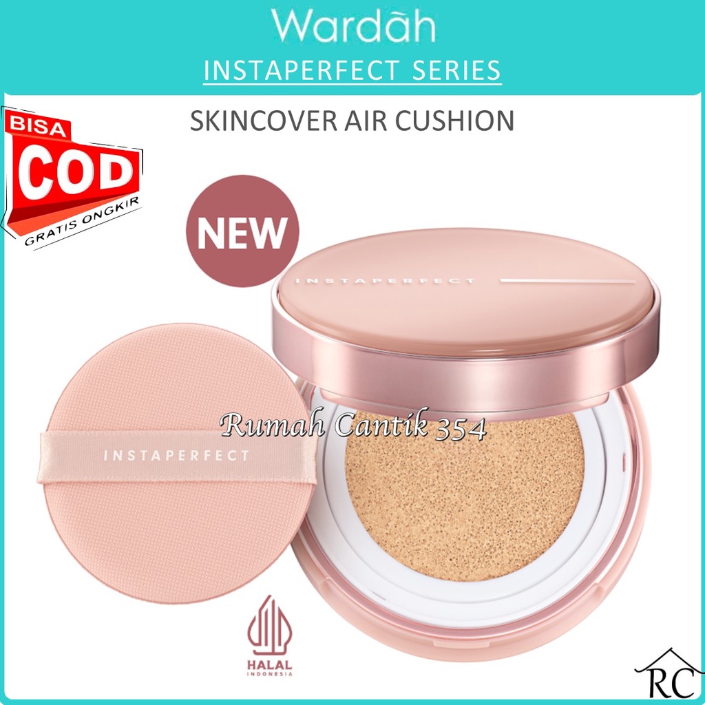 [NEW] Wardah Instaperfect Skincover Air Cushion (Real Skin Buildable Coverage, Transfer-Resistant, SPF 50 PA++++)