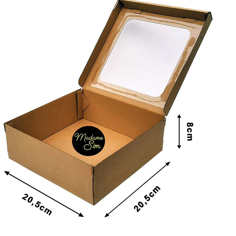 

Diskon Viral KOTAK KUE - CAKE BOX - DUS BOLU 20x20x8 - JENDELA (ISI : 10 PCS)