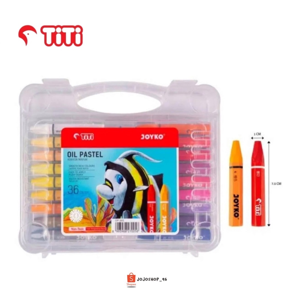 

Crayon Oil Pastels TITI 36 Warna Non Toxic