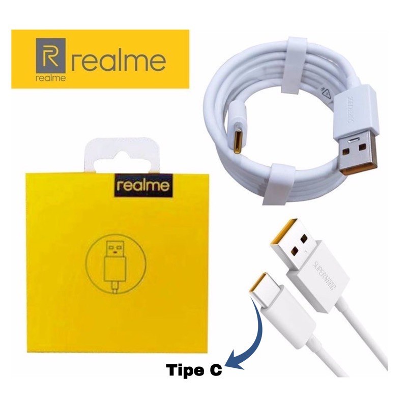 Kabel Data REALME 8I ORI 100% SUPER VOOC &amp; FAST CHARGING MICRO&amp;TYPE C - MICRO