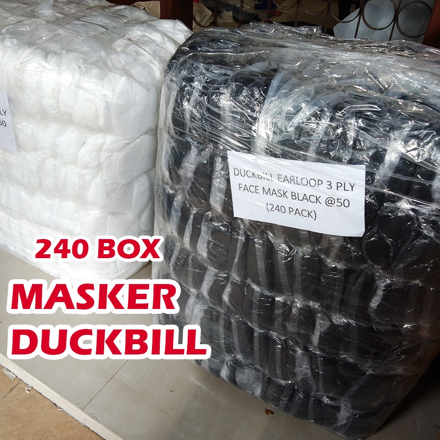 Masker duckbill 240 box atau 1 koli harga importir langsung murah untuk dijual kembali paket bisnis murah atau paket usaha