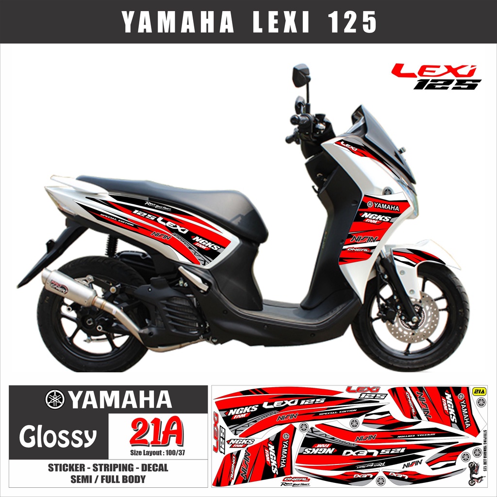stiker motor Decal striping variasi lexi 125 yamaha lexi 125 / variasi lexi / yamaha