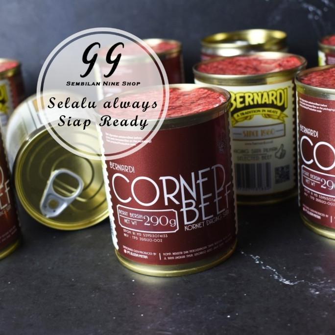 

Bernardi CORNED BEEF 290 Gram Kornet Daging Sapi Cornet Korned Kaleng