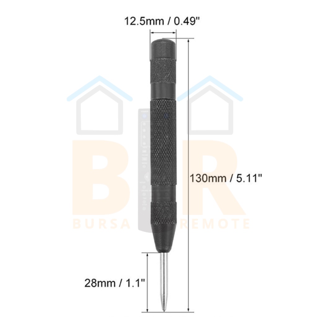 Penanda Titik Bor Center Punch Autometic 130MM Baja Tahan Lama