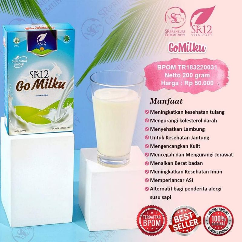 

Susu Go Milku SR 12 Vanila 200gr