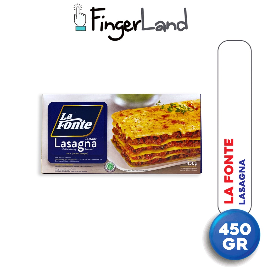 

LA FONTE Lasagna 450 gram Pasta Instan Lasagna