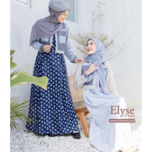 READY STOCK ELYSE DRESS ORIGINAL JILBRAVE Murah