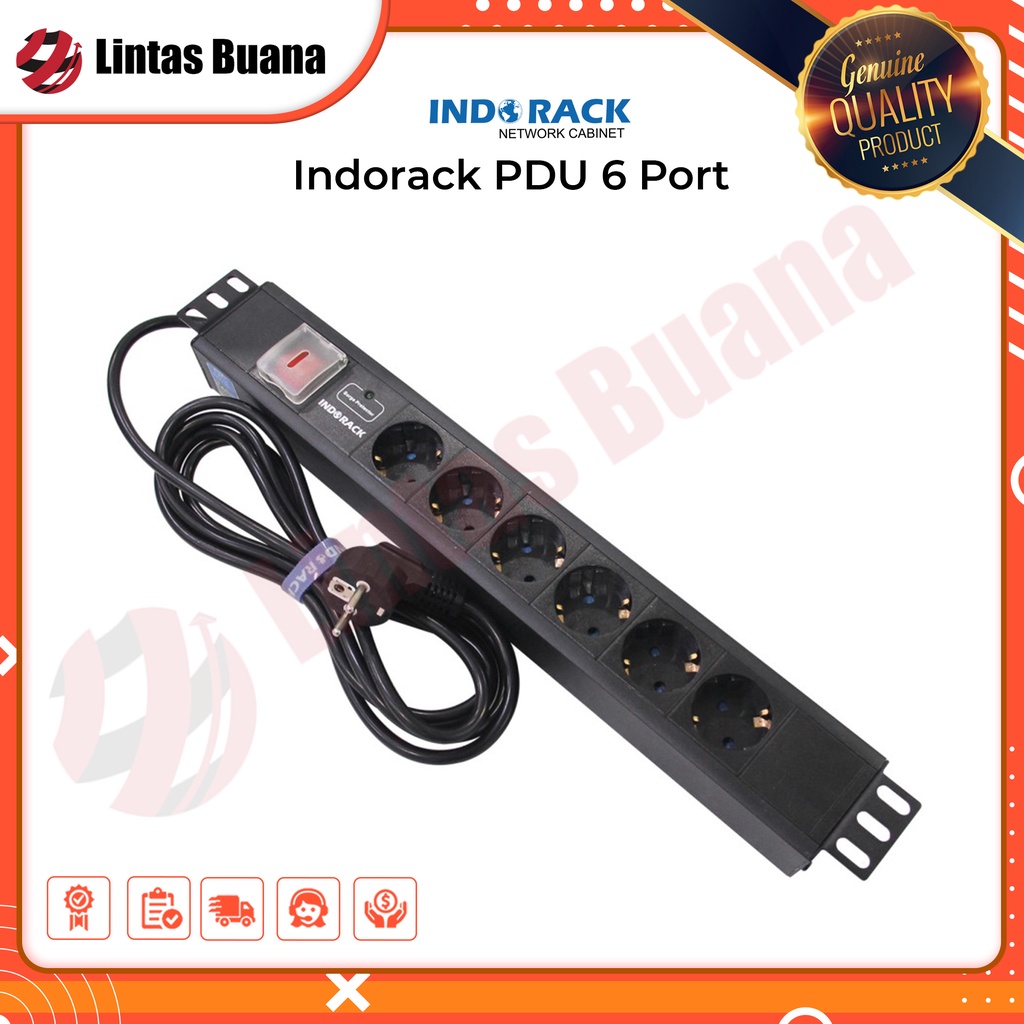 PDU 6 OUTLET PDU6G - POWER DISTRIBUTION UNIT INDORACK RACK SERVER