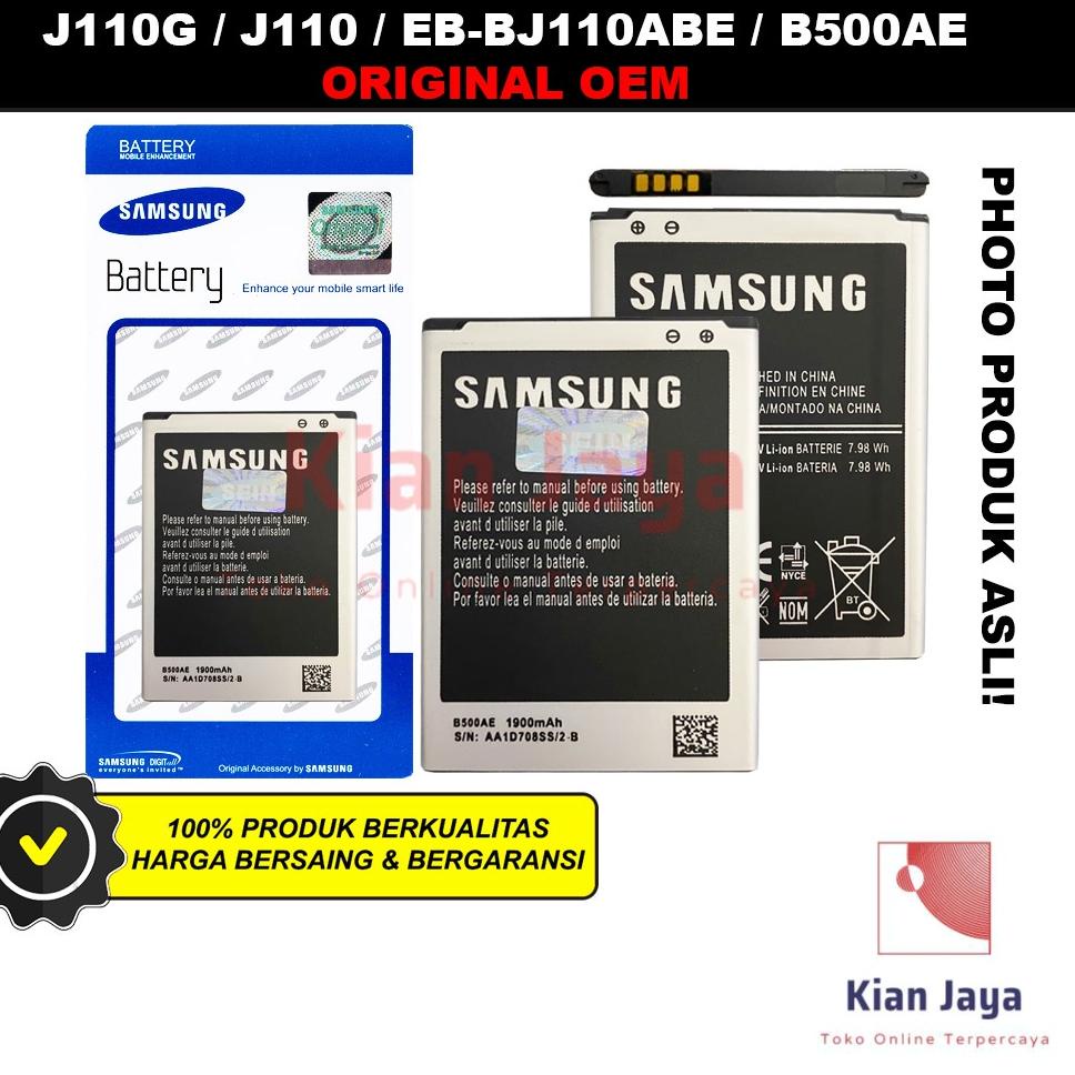 (Terbaik) Baterai Samsung J1 Ace Duos J110 J110G Original OEM Batre Batrai Battery Hp EB-BJ110ABE B5
