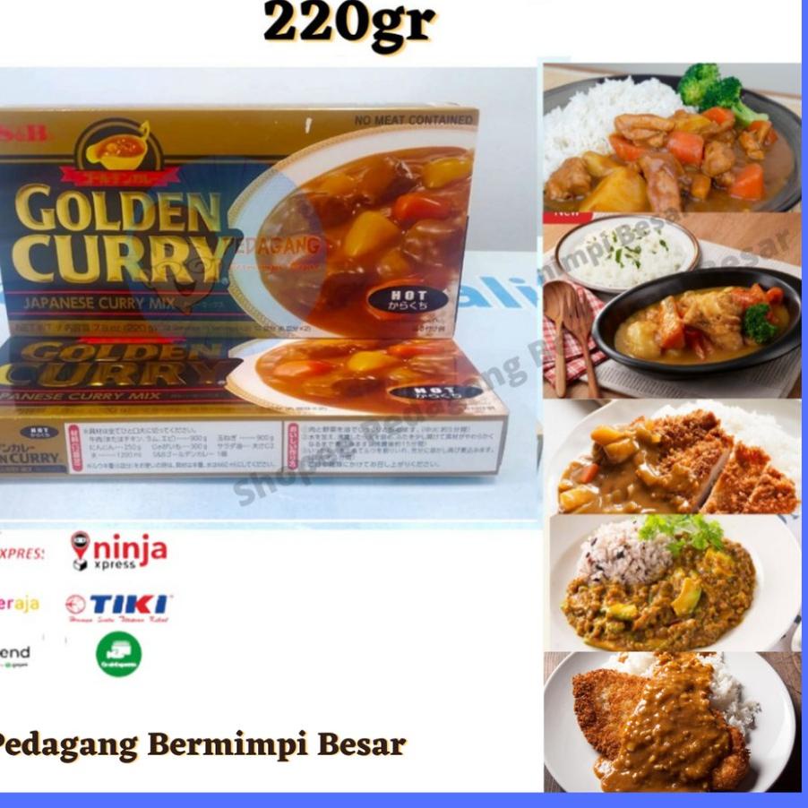 

☎ S&B Golden Curry 220gr Hot | Kari Blok | Kari Jepang | Kari Pedas ☏