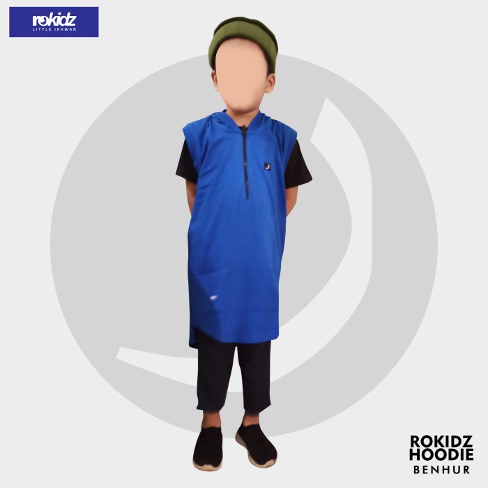 Rompi Sholat ROSAL HOODIE ANAK/ROMPI SHOLAT ANAK/ROSAL ANAK - Benhur, S(C8E3) rompi sholat baju musl