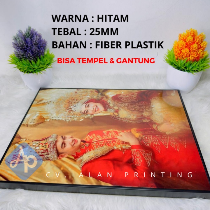 CETAK FOTO BINGKAI 10R TEBAL 25 MM - FRAME BLOK FIBER PLASTIK ads