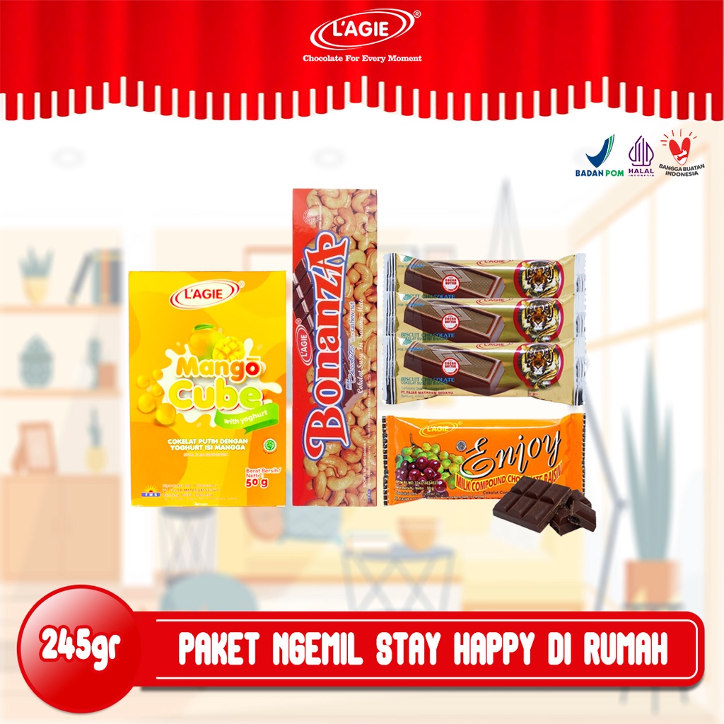 

LAGIE PAKET NGEMIL COKELAT - STAY HAPPY DI RUMAH @ 6 ITEMS