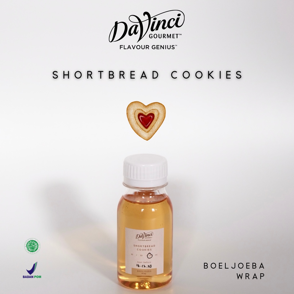 Davinci Shortbread Cookies Syrup Repack [30, 50, 100] g