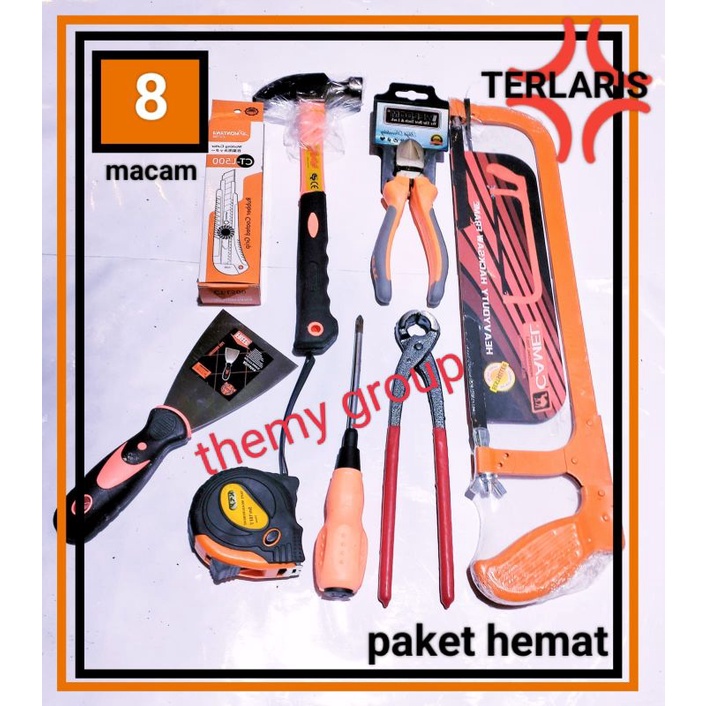 PROMO... PAKET HEMAT PERALATAN TUKANG BESI KEKINIAN../ PAKET TERLARIS ALAT TUKANG BESI/GERGAJI BESI