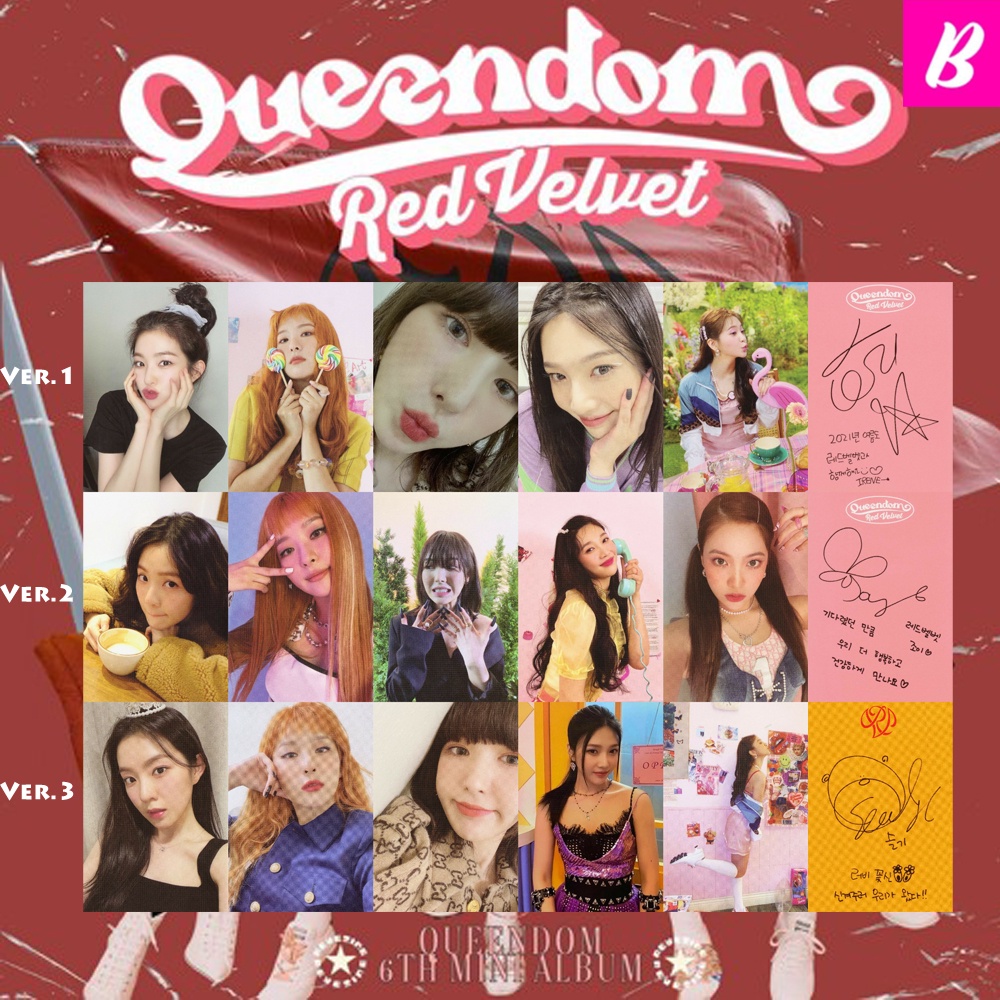 RED VELVET QUEENDOM PHOTOCARD UNOFFICIAL