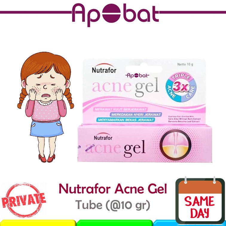 - ApObat - Nutrafor Acne Gel Obat Jerawat Salep Krim Verile Akne Gell Nutravor