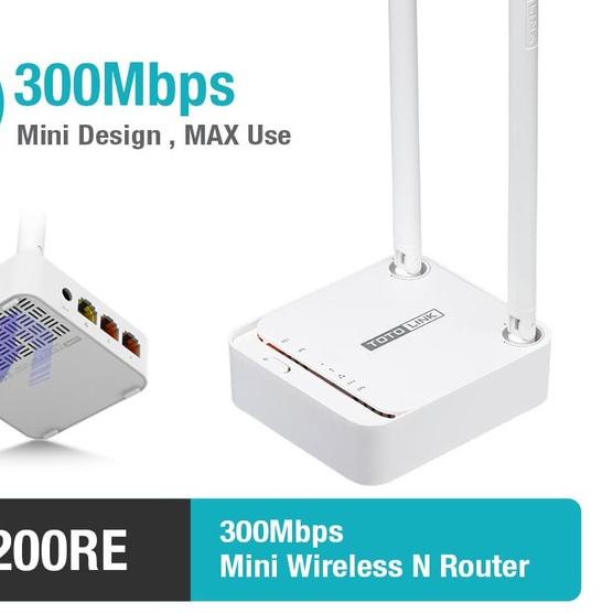 ➵ Router Totolink N200RE - Router Wireless N Mini 300Mbps Totolink ✾