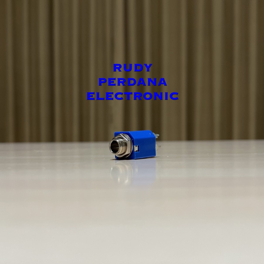 SOCKET SOKET AKAI 6.5 MM STEREO 5P 5 PIN PANEL BODI SEGI KOTAK BIRU