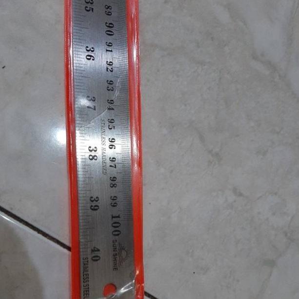 

Pasti Istimewa Penggaris besi 100cm TEBAL Joy Art
