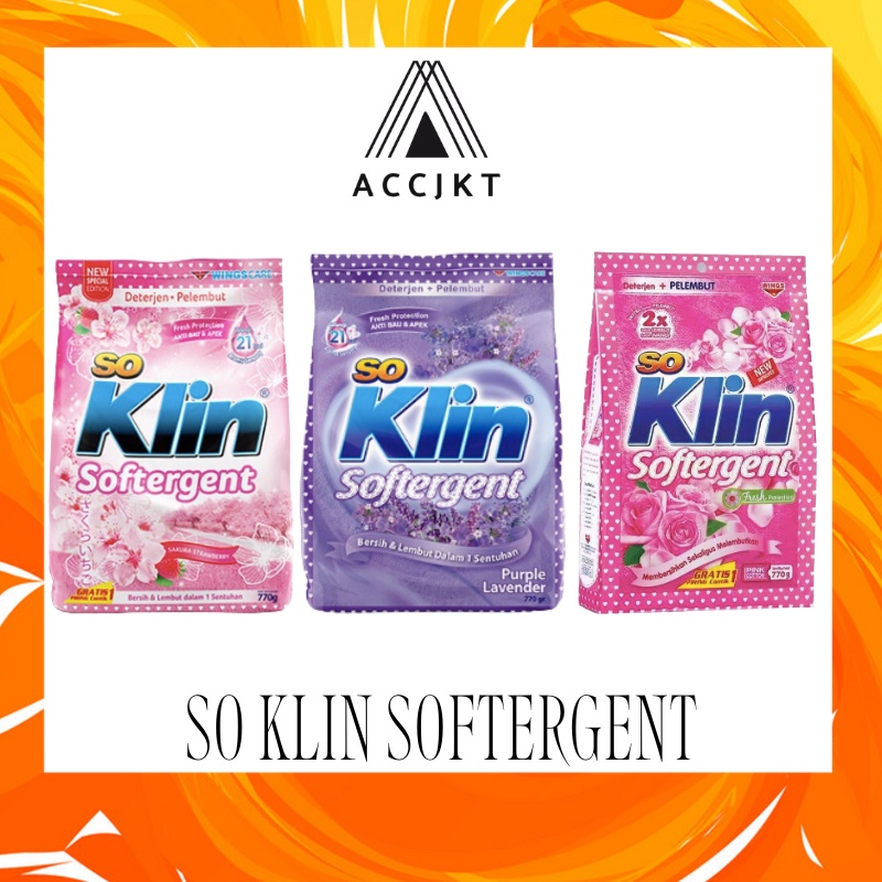 SoKlin Softergent Deterjen Bubuk 770 gr SO KLIN ACCJKT