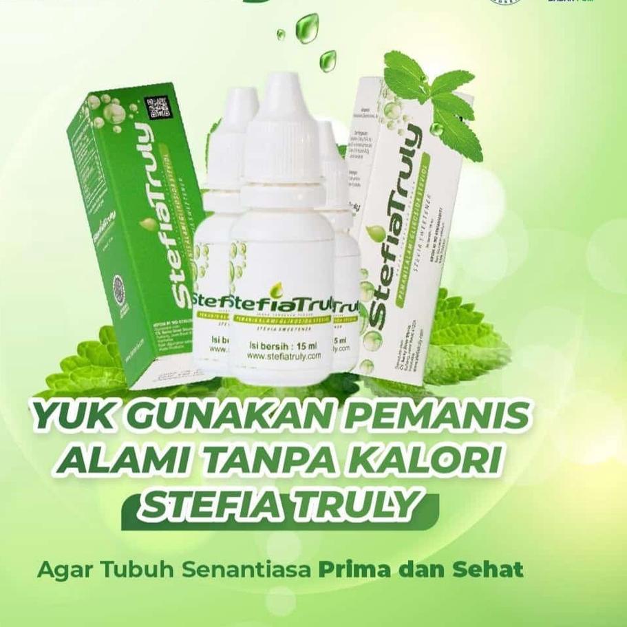 

✮ Pemanis Alami Stefia / Gila zero kalori Stevia / Gula tetes 15 ml ➳