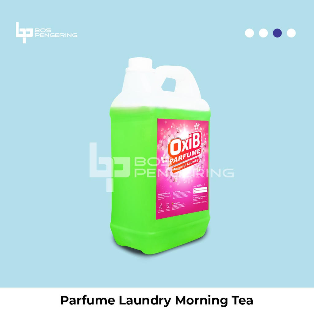 Pewangi Pakaian Laundry - OxiB Parfum Aroma Morning Tea 5 Liter Segar Sepanjang Hari