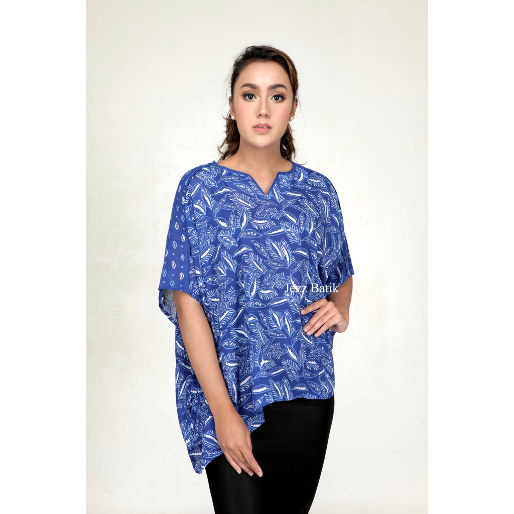 Jezz Batik - Atasan Batik Wanita Biru