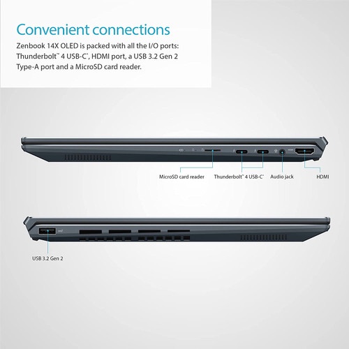 Laptop Asus ZenBook 14X UX5400ZF OLED TOUCH RTX2050 4GB i7 1260P 16GB 1TB SSD W11 14.0QHD 2.8K