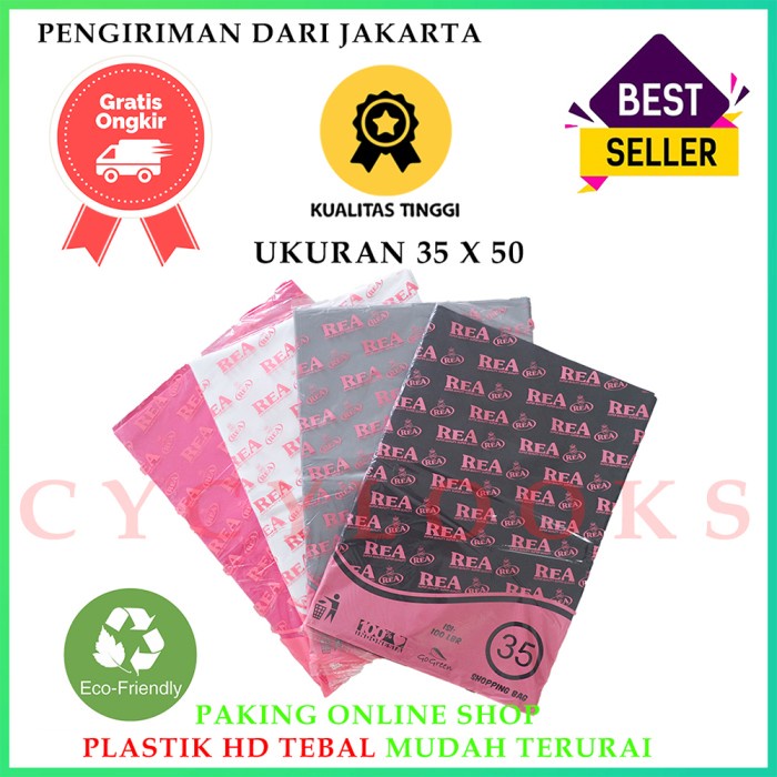

Kantong Plastik HD Bungkus Tebal Tanpa Plong Packing Online Shop 35x50